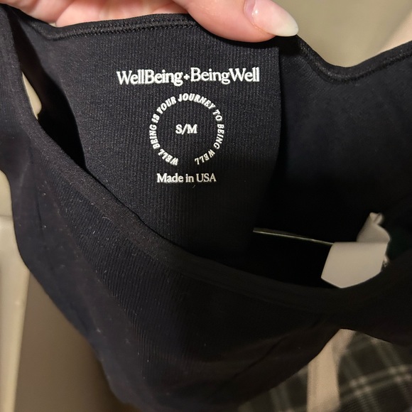 NWT WellBeing + BeingWell StretchWell Anza Sports Bra in Black - Picture 10 of 12
